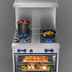 Thumbnail image #3 for Comstock-Castle 30-Inch Commercial Gas Range with 4 Open Burners and Standard Oven