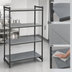 Thumbnail image #3 for Cambro Camshelving Basics Plus 4-Shelf Solid Stationary Starter Unit, 48W x 24D x 84H, Brushed Graphite