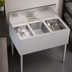 Thumbnail image #3 for Krowne Royal Series Three-Compartment Underbar Sink Unit with Deck-Mount Swing-Spout Faucet, 36 x 24 Inches