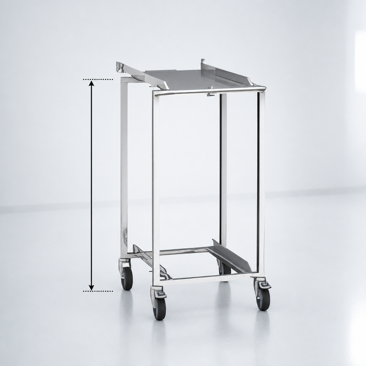 Product image #3 for RATIONAL Transport Trolley for Mobile Oven and Plate Racks, Fixed 39-Inch Height, for iCombi 6/10 Half-Size