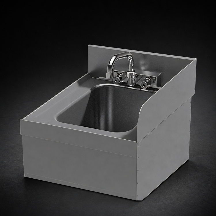 Product image #3 for Advance Tabco Riveted Right Side Splash for 18-Inch Deep Underbar Units