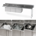 Thumbnail image #3 for Advance Tabco Straight 3-Compartment Sink Dishtable with Right Drainboard, 143-Inch Wide, 18 x 24 x 14-Inch Bowls, 16 Gauge Stainless Steel