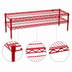 Thumbnail image #3 for Eagle Group QuadTruss 2-Tier Front Case Merchandise Wire Shelving Unit, 60 x 14 x 14 Inch, Red Epoxy
