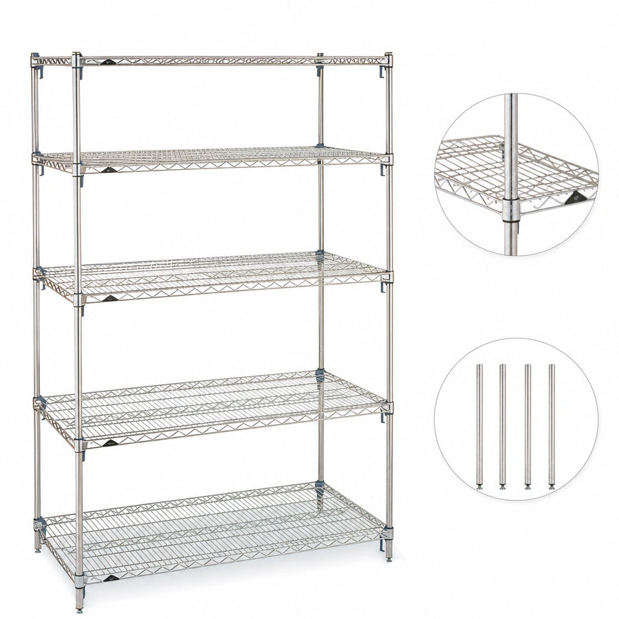 5 Shelves and 4 Posts