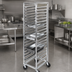 Thumbnail image #3 for Channel Stainless Steel 12 x 20 Steam Table Pan Rack, End Load, 19-Pan Capacity, 70.5-Inch High