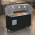 Thumbnail image #3 for Vollrath 2-Series Affordable Portable Mobile 3-Pan Refrigerated Cold Food Buffet Station with Breath Guard and Locking Casters