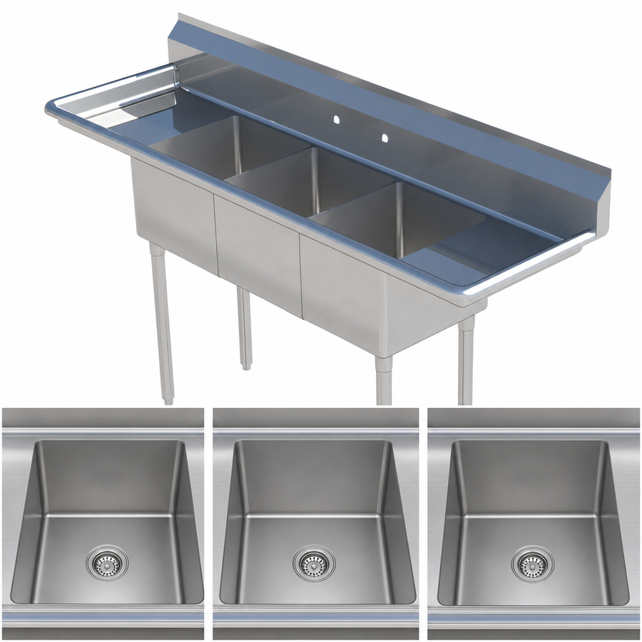 Three Compartment Basin