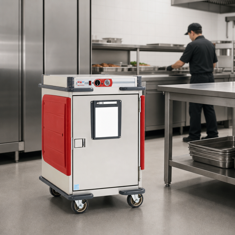 Product image #3 for Metro C5 Transport Armour Half-Height Mobile Heated Holding Cabinet with Adjustable Lip Load Slides