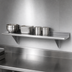 Thumbnail image #3 for Advance Tabco 72-Inch x 10-Inch Wall-Mounted 304 Stainless Steel Shelf, 16 Gauge, Satin Finish