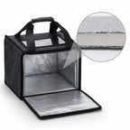 Thumbnail image #4 for American Metalcraft Deluxe BLDB1212 12-1/2 Inch Square Insulated Delivery Bag, Black Case of 10