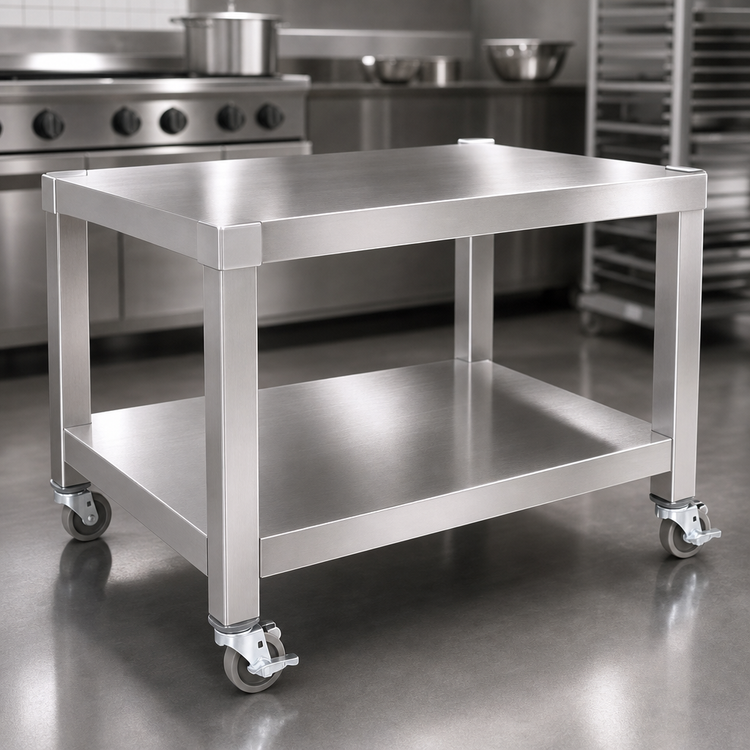 Product image #3 for Garland 60-Inch Stainless Steel Counter Equipment Stand with Open Base and Shelf