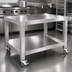 Thumbnail image #3 for Garland 60-Inch Stainless Steel Counter Equipment Stand with Open Base and Shelf