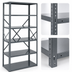 Thumbnail image #3 for Quantum IRONMAN 4-Shelf Open Steel Shelving Unit, 18 x 36 x 75 Inches