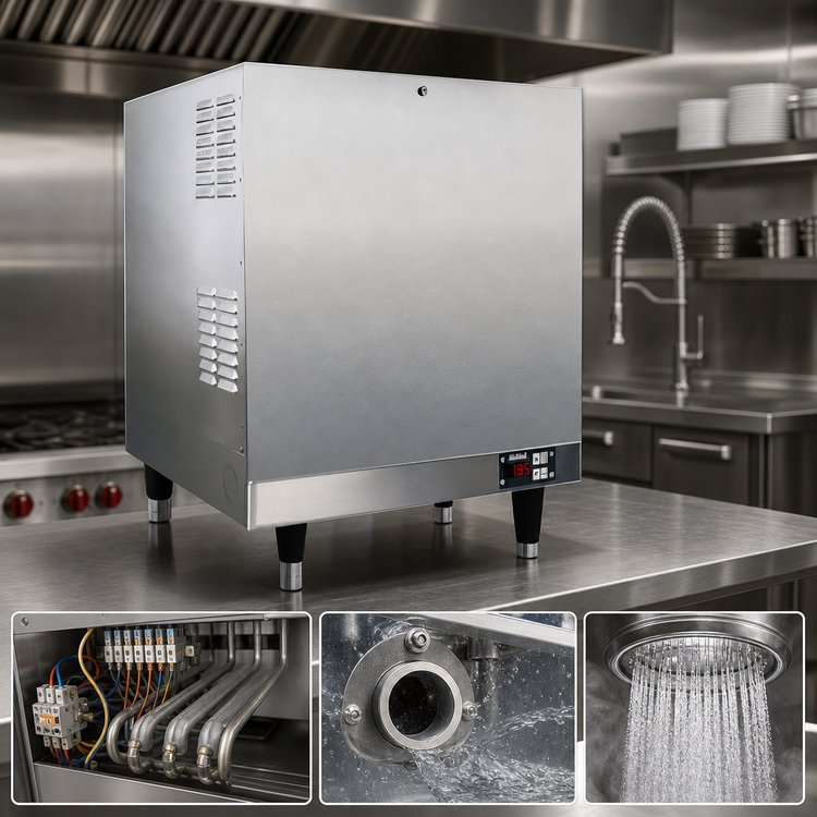 Product image #3 for Hubbell J1645 45 kW Electric Booster Heater with 16-Gallon Stainless Steel Tank