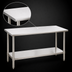 Thumbnail image #3 for Eagle Group Spec-Master 72 Inch x 30 Inch Flat Top Stainless Steel Work Table with Adjustable Undershelf