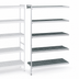 Thumbnail image #3 for Fermostock 5-Tier Perforated Polymer Shelving Expansion Kit, 83