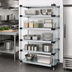 Thumbnail image #3 for Quantum 5-Shelf Stationary Solid Shelving Starter Kit, 42-Inch W x 18-Inch D x 74-Inch H