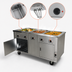 Thumbnail image #3 for DineXpress DXP3HFHIB 3-Well Electric Hot Food Serving Counter with Heated Base