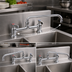 Thumbnail image #3 for BK Resources OptiFlow Heavy Duty Deck Mount Manual Faucet with 12-Inch Swing Spout, 8-Inch Centers, Lead Free