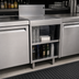 Thumbnail image #3 for Glastender 18-Inch Wide Underbar Drainboard Cabinet Base with Open Front, 24-Inch Deep, Stainless Steel
