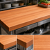 Thumbnail image #3 for Boos Block American Cherry Edge Grain Kitchen Countertop with Varnique Finish, 72 x 32 x 3 Inches
