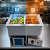 Thumbnail image #3 for Randell RCHB-2-208 Drop-In Hot/Cold Combo Food Well, 2-Pan, 208V