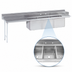 Thumbnail image #3 for Advance Tabco 107-Inch 3-Compartment Sink Dishtable with Left Drainboard and 20 x 20 x 14 Bowls