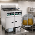 Thumbnail image #3 for Solstice Reduced Oil Volume Electric Split Frypot Countertop Fryer with Built-In Filter Drawer, 2 x 15 lb Tanks, 14 kW