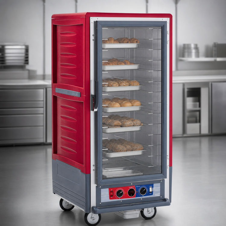 Product image #3 for Metro C5 3 Series 3/4 Height Mobile Heated Holding & Proofing Cabinet with Clear Polycarbonate Door