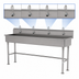 Thumbnail image #3 for Advance Tabco 80-Inch 4-Station Freestanding Multiwash Hand Sink with 4 Electronic Faucets