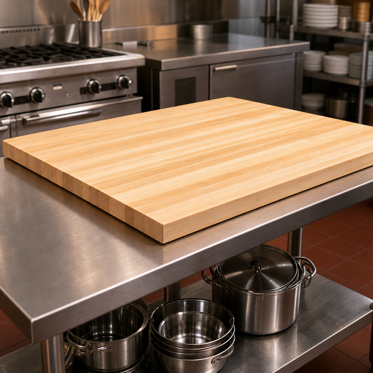 Product image #3 for John Boos Boos Block KCT4842-O Northern Hard Rock Maple Kitchen Countertop, 48 x 42 x 1-1/2 Inch, Edge Grain, Penetrating Oil Finish
