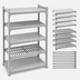 Thumbnail image #4 for Cambro Camshelving Premium 24 in. x 48 in. 5-Shelf Vented and Solid Polymer Shelf Kit, Speckled Gray