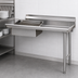 Thumbnail image #3 for Eagle Group Spec-Master Straight Soiled Dishtable with 20 x 20 x 5 Inch Pre-Rinse Sink, Right-to-Left, 30 x 30 Inch