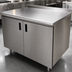 Thumbnail image #3 for Advance Tabco HF-SS-2410 Enclosed Stainless Steel Work Table with Cabinet Base, Hinged Doors, 120 x 24 Inches, 304 Stainless Steel Top