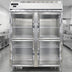 Thumbnail image #2 for Continental Refrigerator D2FENSSGDHD Designer Line Wide Two-Section Reach-in Freezer with Half-Height Glass Doors