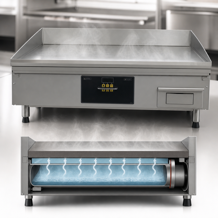 Product image #3 for AccuTemp AccuSteam 36-Inch Countertop Electric Steam-Heated Griddle