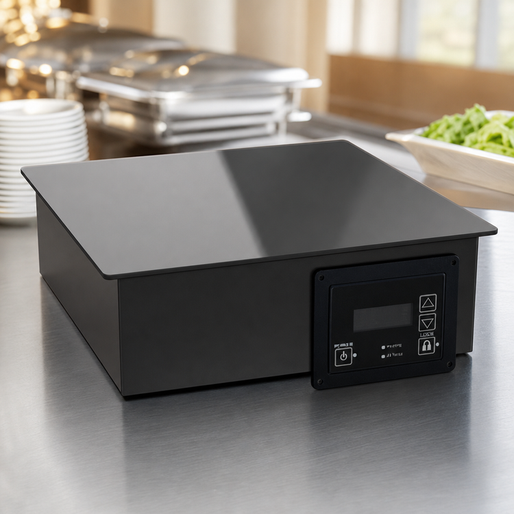Product image #3 for CookTek Silenzio 15-Inch Square Drop-In Induction Buffet Warmer, 650W