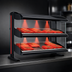 Thumbnail image #3 for Hatco Spot On Slant Dual Shelf Countertop Heated Zone Merchandiser Warmer, 58-Inch Wide