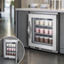 Thumbnail image #3 for Beverage-Air 20-Inch One-Section Undercounter Ice Cream Freezer with Glass Door, 2.25 Cu. Ft., Shallow Depth