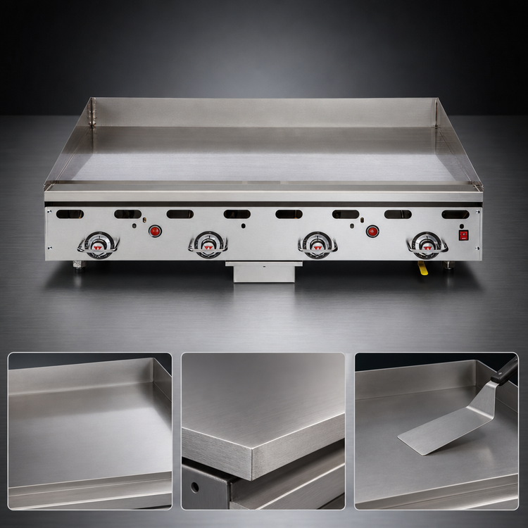 Product image #4 for Vulcan Heavy Duty Deep Countertop Gas Griddle, 72-Inch x 30-Inch Cooking Surface, 162,000 BTU