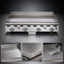 Thumbnail image #4 for Vulcan Heavy Duty Deep Countertop Gas Griddle, 72-Inch x 30-Inch Cooking Surface, 162,000 BTU