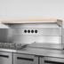 Thumbnail image #3 for Director's Choice 36-Inch x 8-Inch Mounted Work Shelf with Hardwood Top and Stainless Steel Drop Brackets
