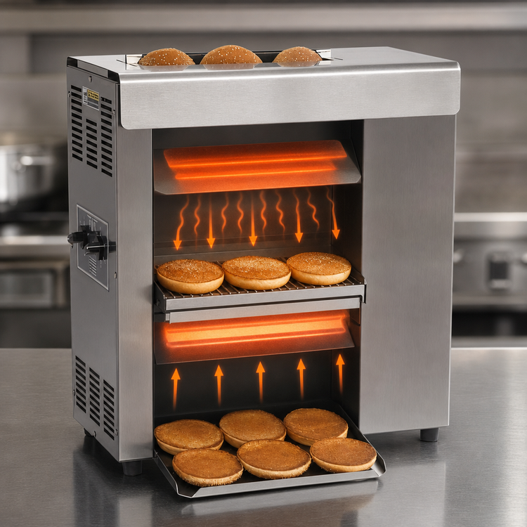 Product image #3 for Antunes VCT-50 Countertop Vertical Contact Toaster, 208-240V, 50-Second Cycle