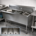 Thumbnail image #3 for John Boos Pro-Bowl 3-Compartment Stainless Steel Sink with 10-Inch Backsplash