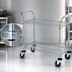 Thumbnail image #3 for Quantum Conductive Utility Bus Cart with 2 Wire Shelves, 1200 lb Capacity, Chrome Plated, 36 x 18 x 37.5 Inches
