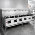 Thumbnail image #3 for York Gas Wok Range with 6 Chambers, Water-Cooled Top and Stainless Steel Deck & Sides