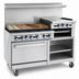 Thumbnail image #3 for Imperial Pro Series 60-Inch Gas Restaurant Range with Griddle, Standard Oven, and Open Cabinet Base