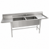 Thumbnail image #3 for Eagle Group S14 Series 2-Compartment Floor Model Sink with Dual Drainboards, 81-Inch Wide, 14-Gauge 304 Stainless Steel