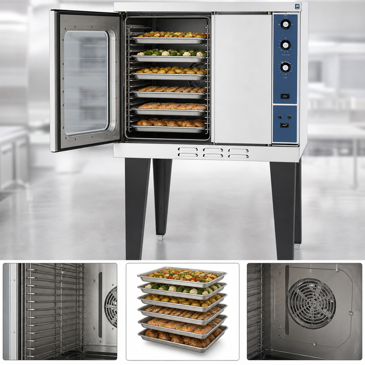 Product image #3 for Duke 613-E1V Single Deck Full-Size Electric Convection Oven