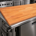 Thumbnail image #3 for Boos Block American Cherry Edge Grain Kitchen Countertop, 84 x 25 x 1-1/2 Inch, Varnique Finish